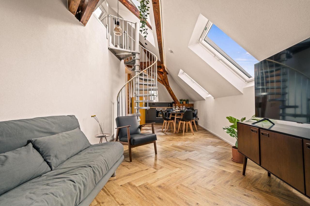 Maisonette-Wohnung Mit Freigelegtem Fachwerk Meckenbeuren Dış mekan fotoğraf