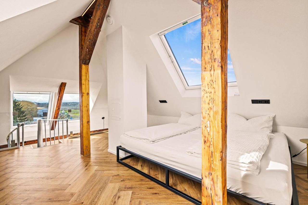 Maisonette-Wohnung Mit Freigelegtem Fachwerk Meckenbeuren Dış mekan fotoğraf