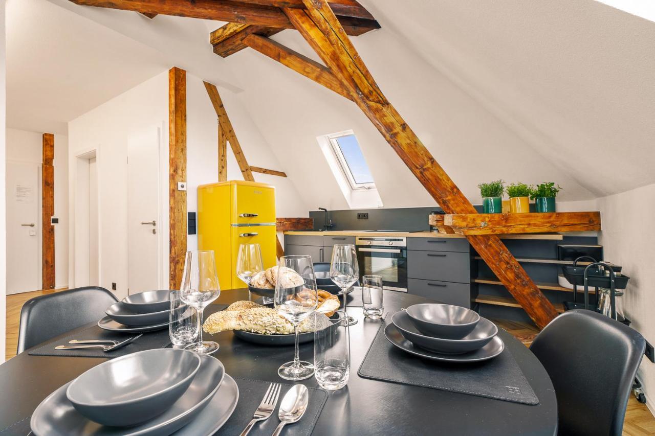 Maisonette-Wohnung Mit Freigelegtem Fachwerk Meckenbeuren Dış mekan fotoğraf