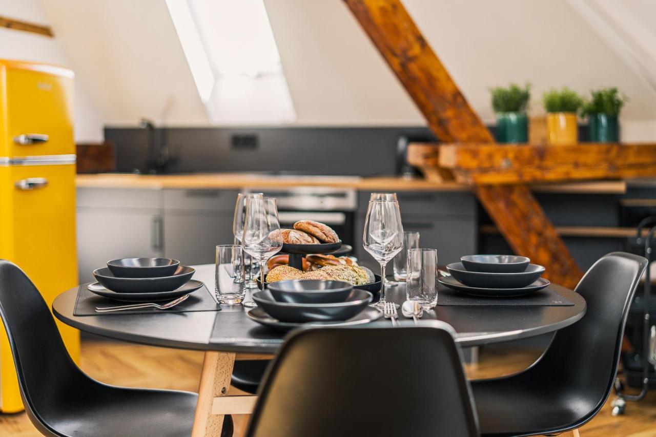 Maisonette-Wohnung Mit Freigelegtem Fachwerk Meckenbeuren Dış mekan fotoğraf