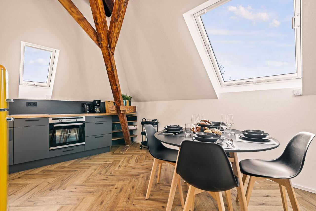 Maisonette-Wohnung Mit Freigelegtem Fachwerk Meckenbeuren Dış mekan fotoğraf