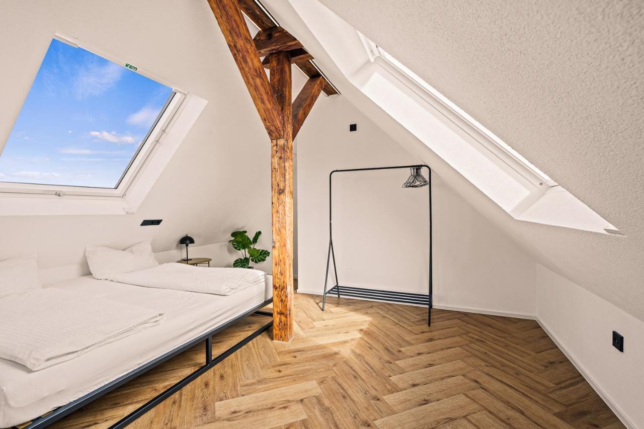 Maisonette-Wohnung Mit Freigelegtem Fachwerk Meckenbeuren Dış mekan fotoğraf