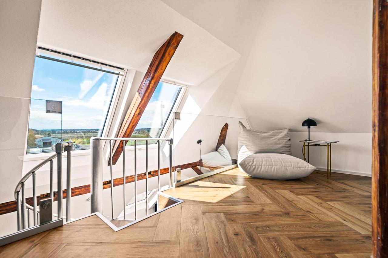 Maisonette-Wohnung Mit Freigelegtem Fachwerk Meckenbeuren Dış mekan fotoğraf